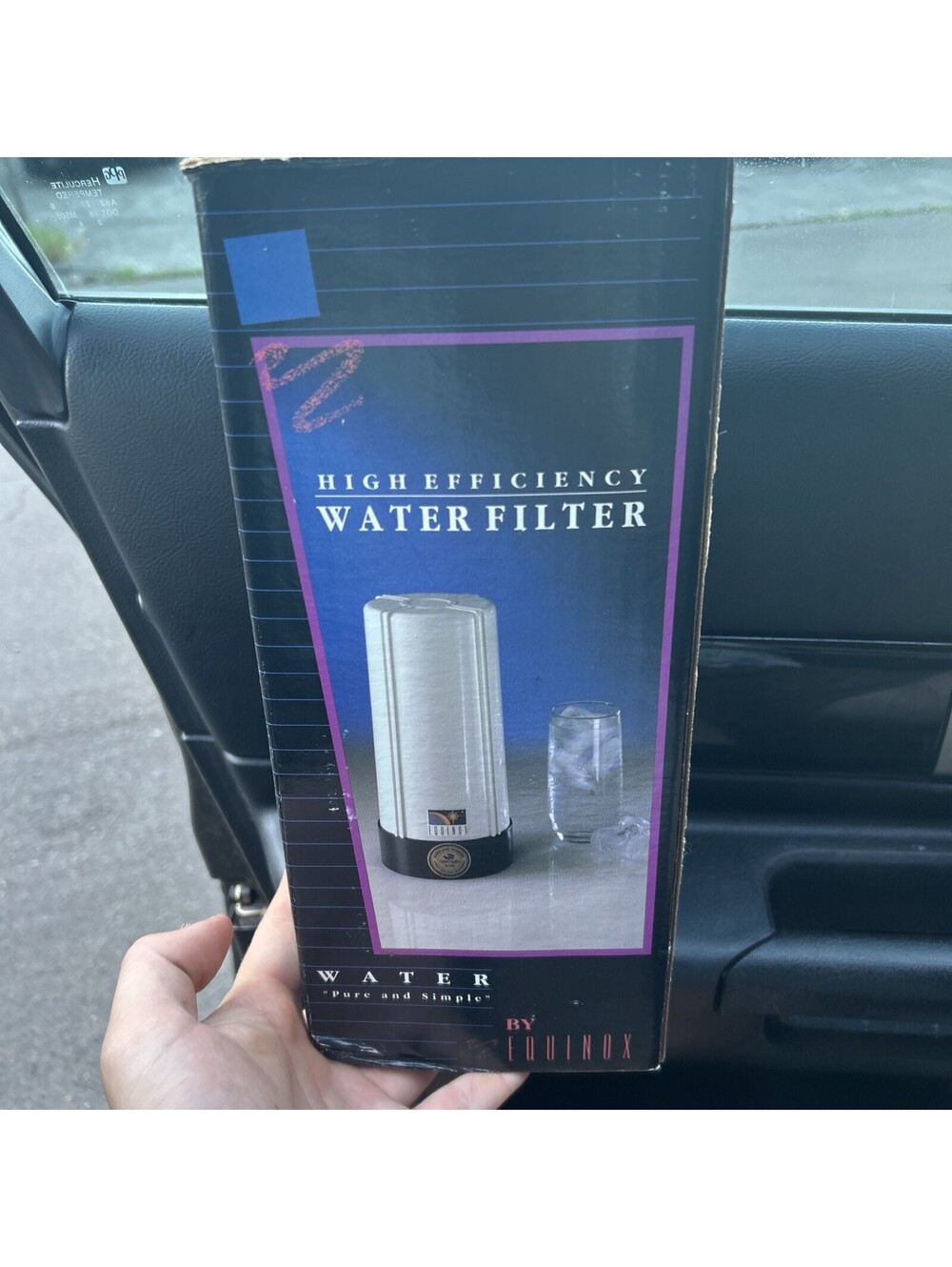 NEW EQ10 Equinox High Efficiency Countertop Water Charcoal Filter OPEN Box *READ